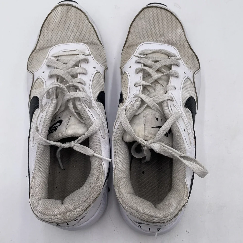 Nike Air Max SC White Black‎ Shoes Men's Size 12 CW4555 102 Cleaned See Pics
